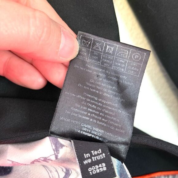 Ted Baker Black Longline Blazer Jacket Size 4 (TED)/ 10 (US) - Picture 6 of 10